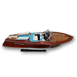 Super Riva Aquarama Lamborghini 50 cm – drewniany model luksusowej, włoskiej łodzi motorowej
